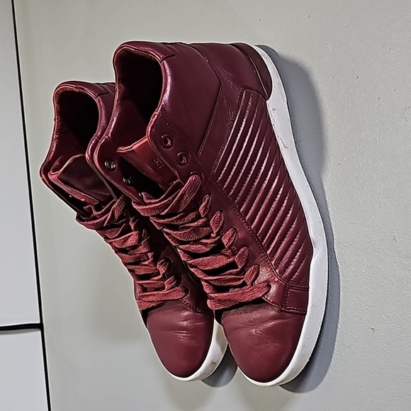 Hugo Boss maroon leather 40 shoes - Picture 1 of 8